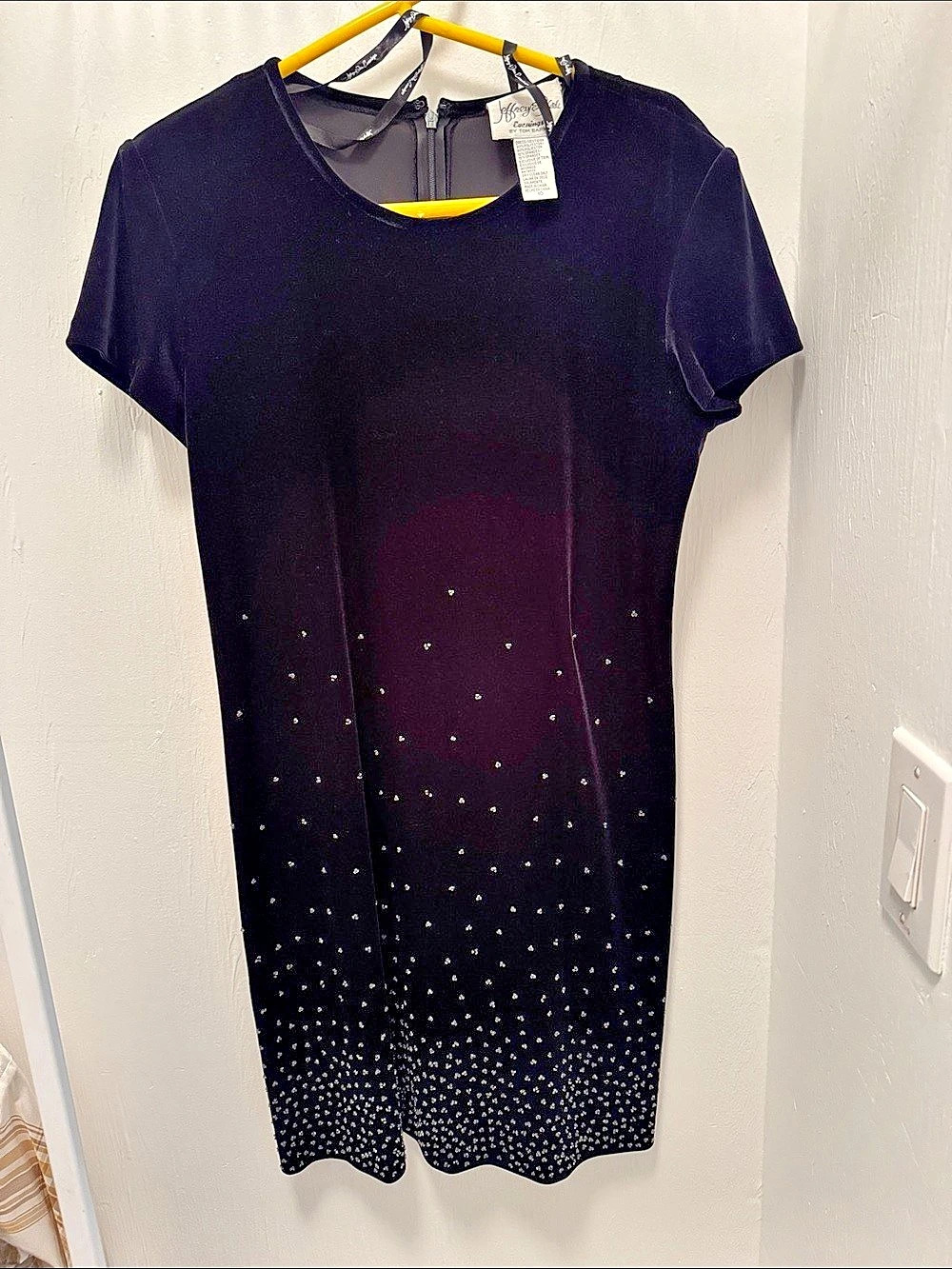Jeffrey & Dara Evenings by Tom Barra Polka Dot Dress in Black & White Size 10